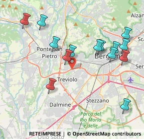 Mappa StreetVia, 24048 Treviolo BG, Italia (4.27571)