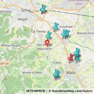Mappa Via Gabriele D'Annunzio, 36030 San Vito di Leguzzano VI, Italia (2.39167)