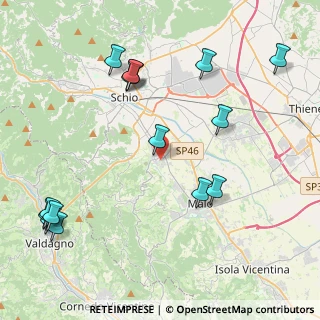 Mappa Via Gabriele D'Annunzio, 36030 San Vito di Leguzzano VI, Italia (5.09267)