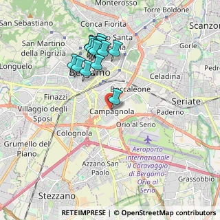 Mappa Via San Giovanni Bosco, 24125 Bergamo BG, Italia (1.83867)