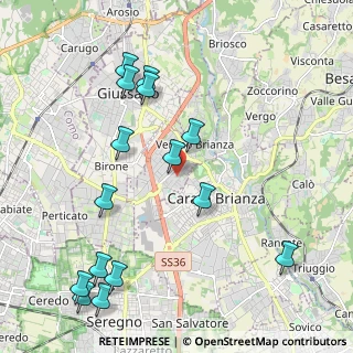 Mappa Via Giosuè Carducci, 20843 Verano Brianza MB, Italia (2.42533)