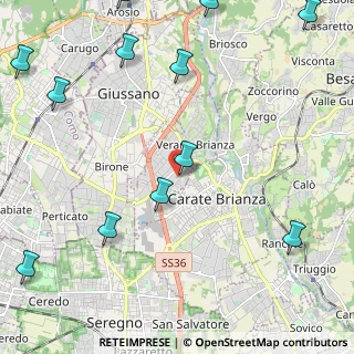 Mappa Via Giosuè Carducci, 20843 Verano Brianza MB, Italia (3.105)