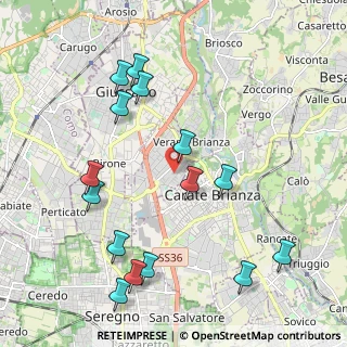 Mappa Via Giosuè Carducci, 20843 Verano Brianza MB, Italia (2.32)