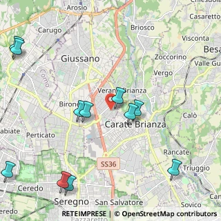 Mappa Via Giosuè Carducci, 20843 Verano Brianza MB, Italia (2.64636)