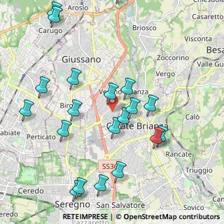 Mappa Via Giosuè Carducci, 20843 Verano Brianza MB, Italia (2.335)