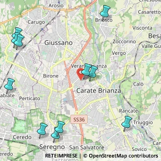 Mappa Via Giosuè Carducci, 20843 Verano Brianza MB, Italia (3.08182)