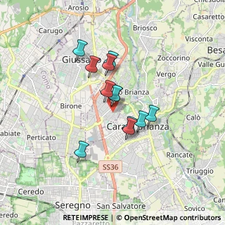 Mappa Via Giosuè Carducci, 20843 Verano Brianza MB, Italia (1.25583)