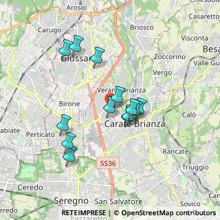 Mappa Via Giosuè Carducci, 20843 Verano Brianza MB, Italia (1.50077)