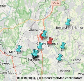 Mappa Via Giosuè Carducci, 20843 Verano Brianza MB, Italia (3.53)