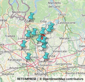 Mappa Via Consorziale della Gibbina, 20833 Giussano MB, Italia (9.9325)