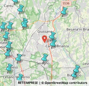 Mappa Via Consorziale della Gibbina, 20833 Giussano MB, Italia (6.275)