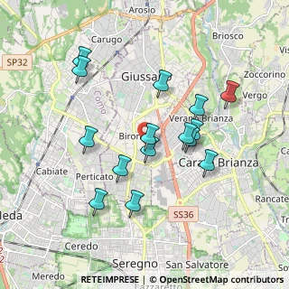 Mappa Via Consorziale della Gibbina, 20833 Giussano MB, Italia (1.72067)