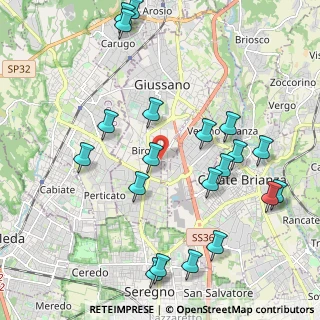 Mappa Via Consorziale della Gibbina, 20833 Giussano MB, Italia (2.3745)