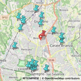 Mappa Via Consorziale della Gibbina, 20833 Giussano MB, Italia (2.634)