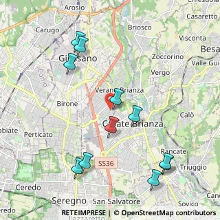 Mappa Via Donatori di Sangue, 20843 Verano Brianza MB, Italia (2.29636)