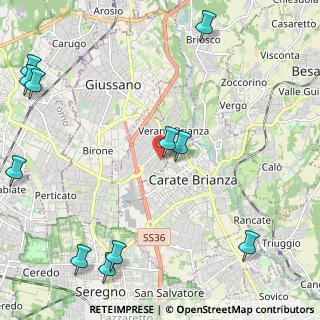 Mappa Via Donatori di Sangue, 20843 Verano Brianza MB, Italia (3.09727)