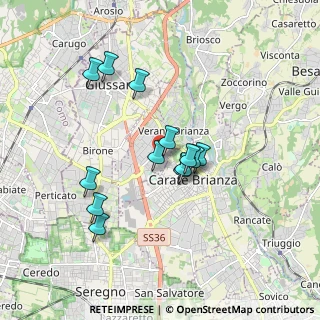 Mappa Via Donatori di Sangue, 20843 Verano Brianza MB, Italia (1.49538)