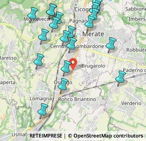 Mappa Via Statale, 23875 Osnago LC, Italia (2.304)