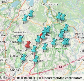 Mappa Via Statale, 23875 Osnago LC, Italia (6.7055)