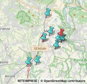 Mappa Via Statale, 23875 Osnago LC, Italia (2.91182)