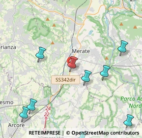 Mappa Via Statale, 23875 Osnago LC, Italia (6.19583)