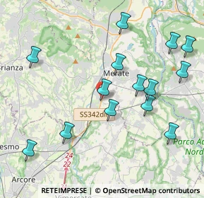Mappa Via Statale, 23875 Osnago LC, Italia (4.38357)