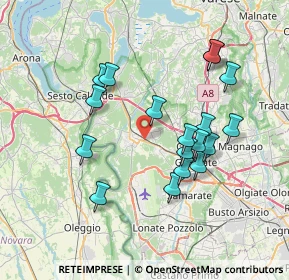 Mappa Via Soragana, 21019 Somma Lombardo VA, Italia (6.94111)