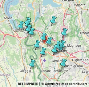 Mappa Via Soragana, 21019 Somma Lombardo VA, Italia (6.12889)