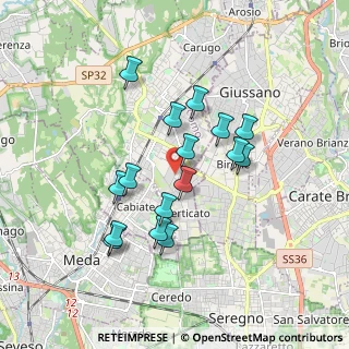 Mappa Via Pio X, 22066 Mariano Comense CO, Italia (1.56)