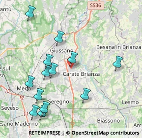 Mappa Via Giovanni Verga, 20050 Verano Brianza MB, Italia (4.43769)