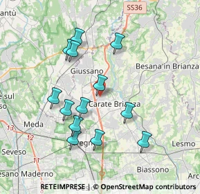 Mappa Via Giovanni Verga, 20050 Verano Brianza MB, Italia (3.52462)