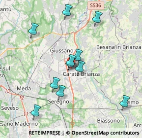 Mappa Via Giovanni Verga, 20050 Verano Brianza MB, Italia (3.59455)