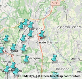 Mappa Via Giovanni Verga, 20050 Verano Brianza MB, Italia (5.83889)