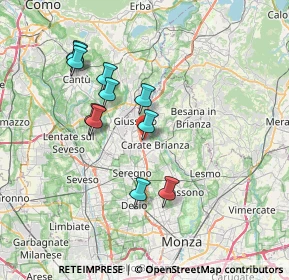 Mappa Via Giovanni Verga, 20050 Verano Brianza MB, Italia (6.67364)