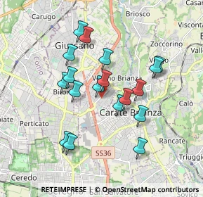 Mappa Via Giovanni Verga, 20050 Verano Brianza MB, Italia (1.58778)