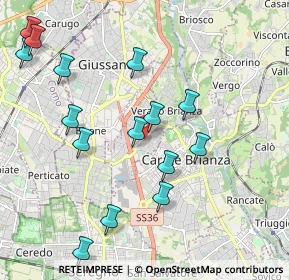 Mappa Via Giovanni Verga, 20050 Verano Brianza MB, Italia (2.20533)