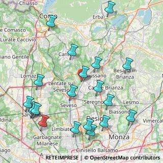 Mappa Via Per Cabiate, 22066 Mariano Comense CO, Italia (9.872)