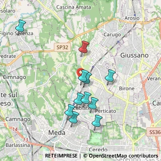 Mappa Via Per Cabiate, 22066 Mariano Comense CO, Italia (1.80091)