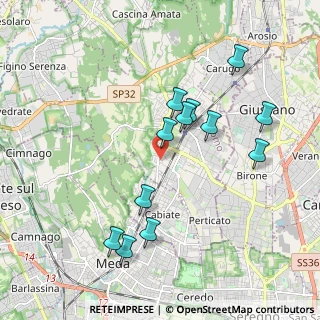 Mappa Via Per Cabiate, 22066 Mariano Comense CO, Italia (1.90333)