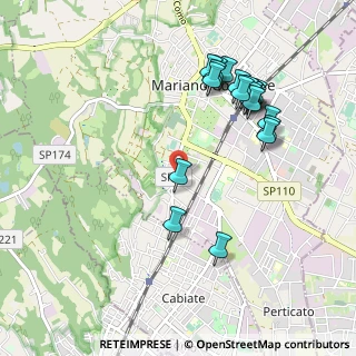 Mappa Via Per Cabiate, 22066 Mariano Comense CO, Italia (1.0355)