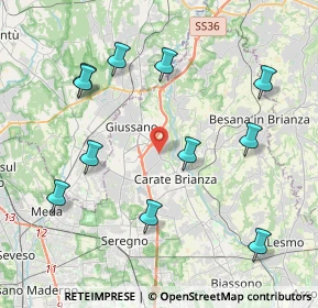 Mappa Via N. Sauro, 20843 Verano Brianza MB, Italia (4.45182)