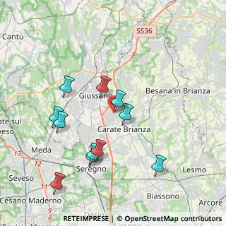 Mappa Via N. Sauro, 20843 Verano Brianza MB, Italia (3.84)