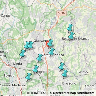 Mappa Via N. Sauro, 20843 Verano Brianza MB, Italia (4.1575)
