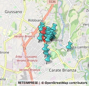 Mappa Via Luigi Cadorna, 20843 Verano Brianza MB, Italia (0.3745)