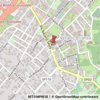 Mappa Via N. Sauro, 30, 20843 Verano Brianza, Monza e Brianza (Lombardia)
