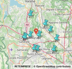 Mappa 21050 Cairate VA, Italia (6.43909)