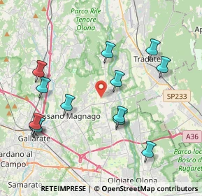 Mappa 21050 Cairate VA, Italia (4.24615)