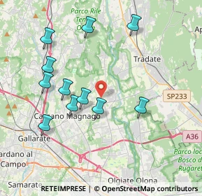Mappa 21050 Cairate VA, Italia (3.87182)