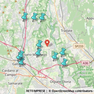 Mappa 21050 Cairate VA, Italia (4.45273)