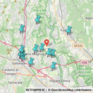 Mappa 21050 Cairate VA, Italia (4.10846)